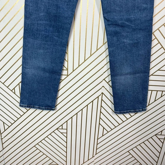 CQY Friend Los Angeles High-Rise Straight Leg Jeans Blue Size 24 - Picture 8 of 12